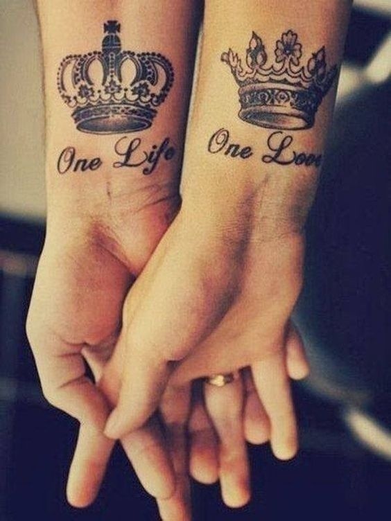 Matching Couple Tattoos