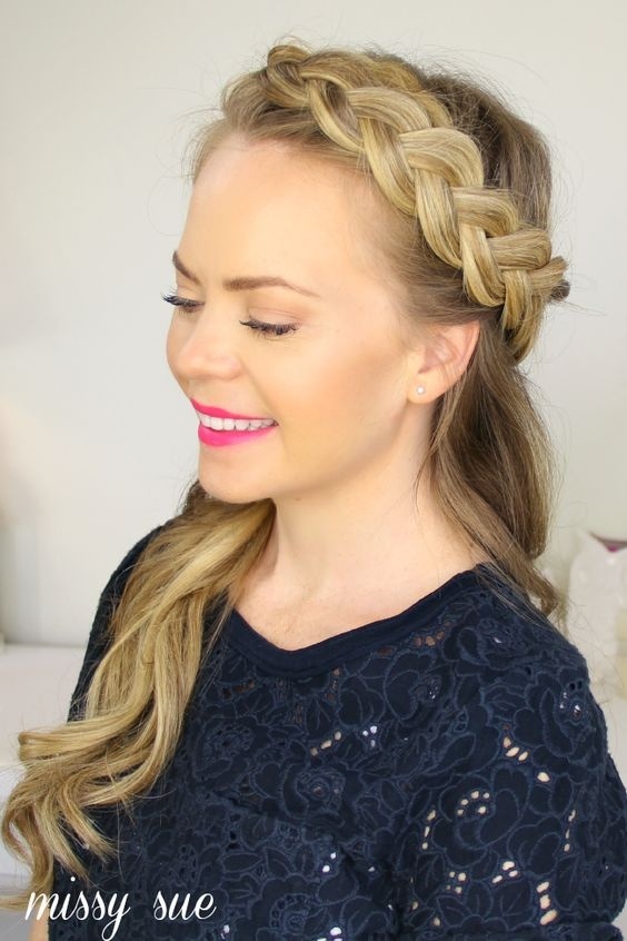 Half-Up Crown Braid  