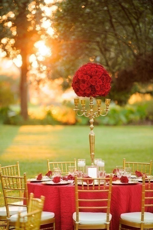 Trending Red, White and Gold Wedding Theme Ideas for 2016