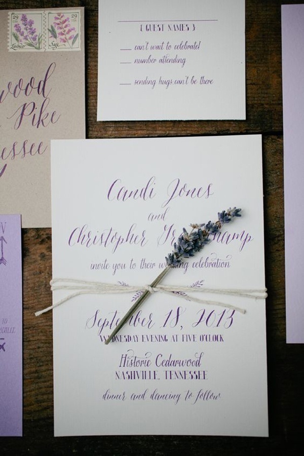 Lavender Wedding Invitations