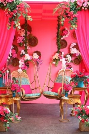 Muslim Mehndi Event Stage With Moroccan Style Seating - DST International