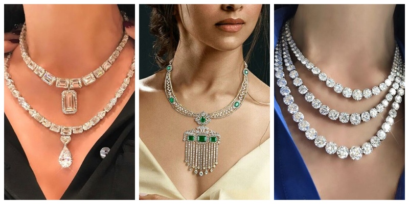 12 Gorgeous diamond necklace for your wedding reception!