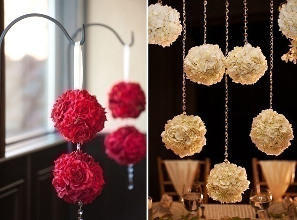 Red, White and Gold Wedding Decorations