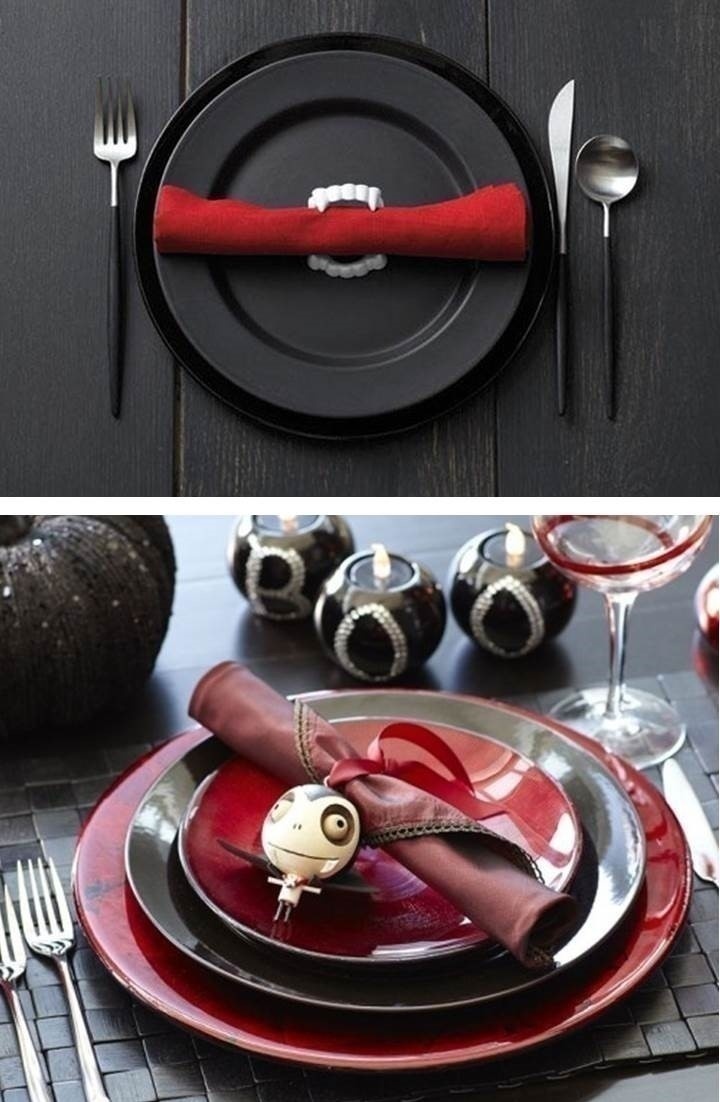 GOTHIC WEDDING TABLE SETTINGS