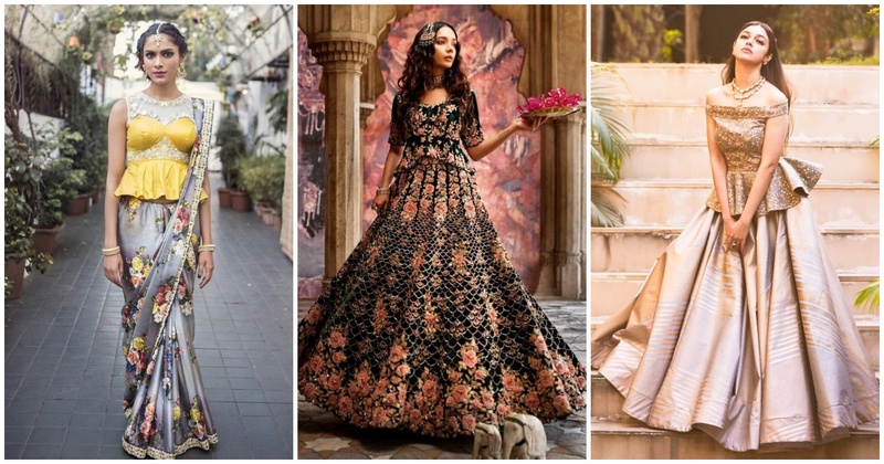 8 peplum-styled lehenga designs that are trending wedding season!