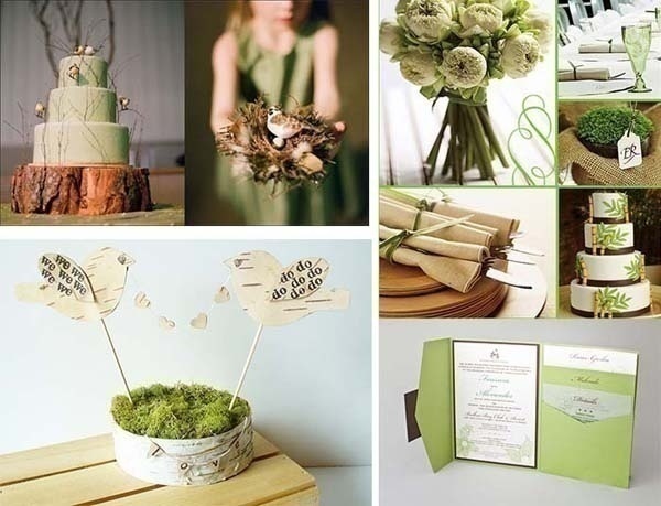 Simply keep a green colour wedding theme – rest all the elements will fall in place