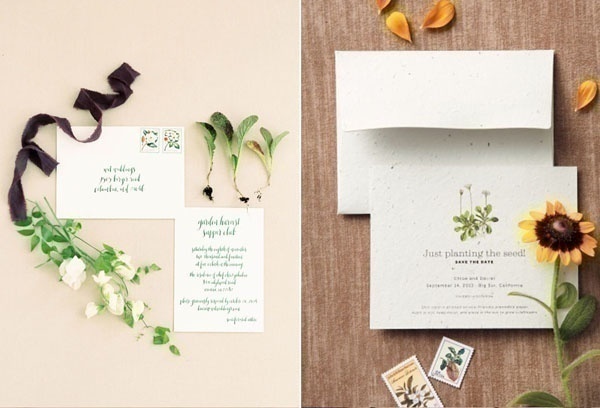 Give out Eco-Friendly or Green Wedding Invitation Cards Created Using Recycled Paper