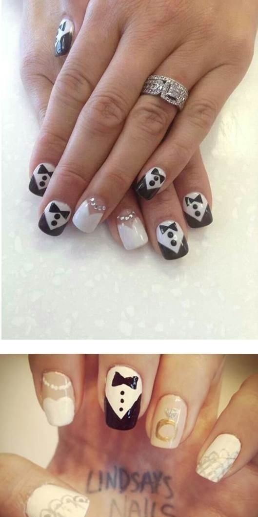 QUIRKY BRIDAL NAIL ART