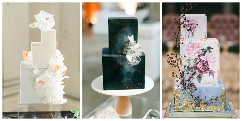 Trending: 5 Cube-Shaped Wedding Cakes for the Contemporary Couple