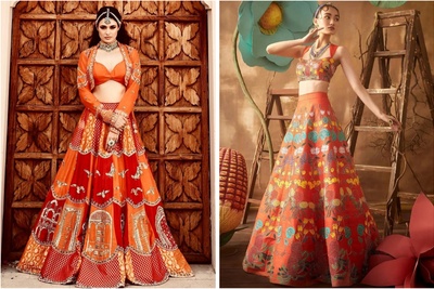20 Orange Lehengas that prove 'Orange is the New Red' when it comes to Bridal Lehengas!