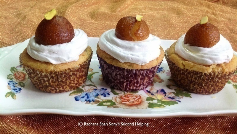 GULAB JAMUNA AND RASMALAI CUPCAKES