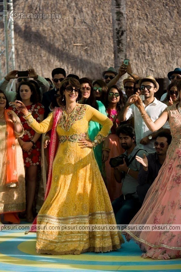 Yellow Chikankari Anarkali