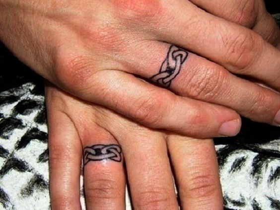 Matching Couple Tattoos