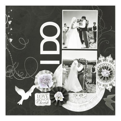 BLACK & WHITE STYLE WEDDING PHOTO ALBUM